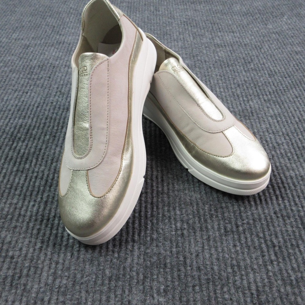 Cloud Footwear Shoes Womens Size 9 Gold Slip-On Nubuck Declan Casual Comfort NWB